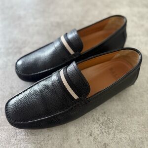 Men's Bally Switzerland Black Leather Loafers